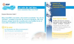 Deux coins de ciel bleu, spam poussé par EDF
