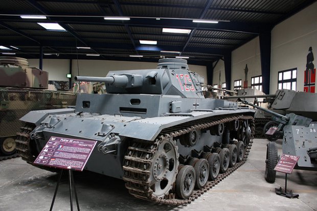 Un Panzer III au musée des blindés de Saumur
